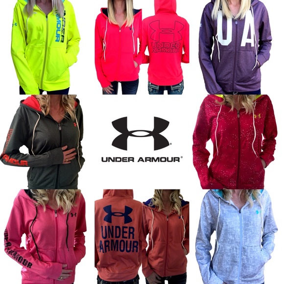 NWT UNDER ARMOUR COLDGEAR ZIP HOODIE CRIMSON BLUE - Picture 7 of 7